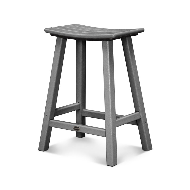 POLYWOOD® Traditional 24" Saddle Bar Stool & Reviews Wayfair